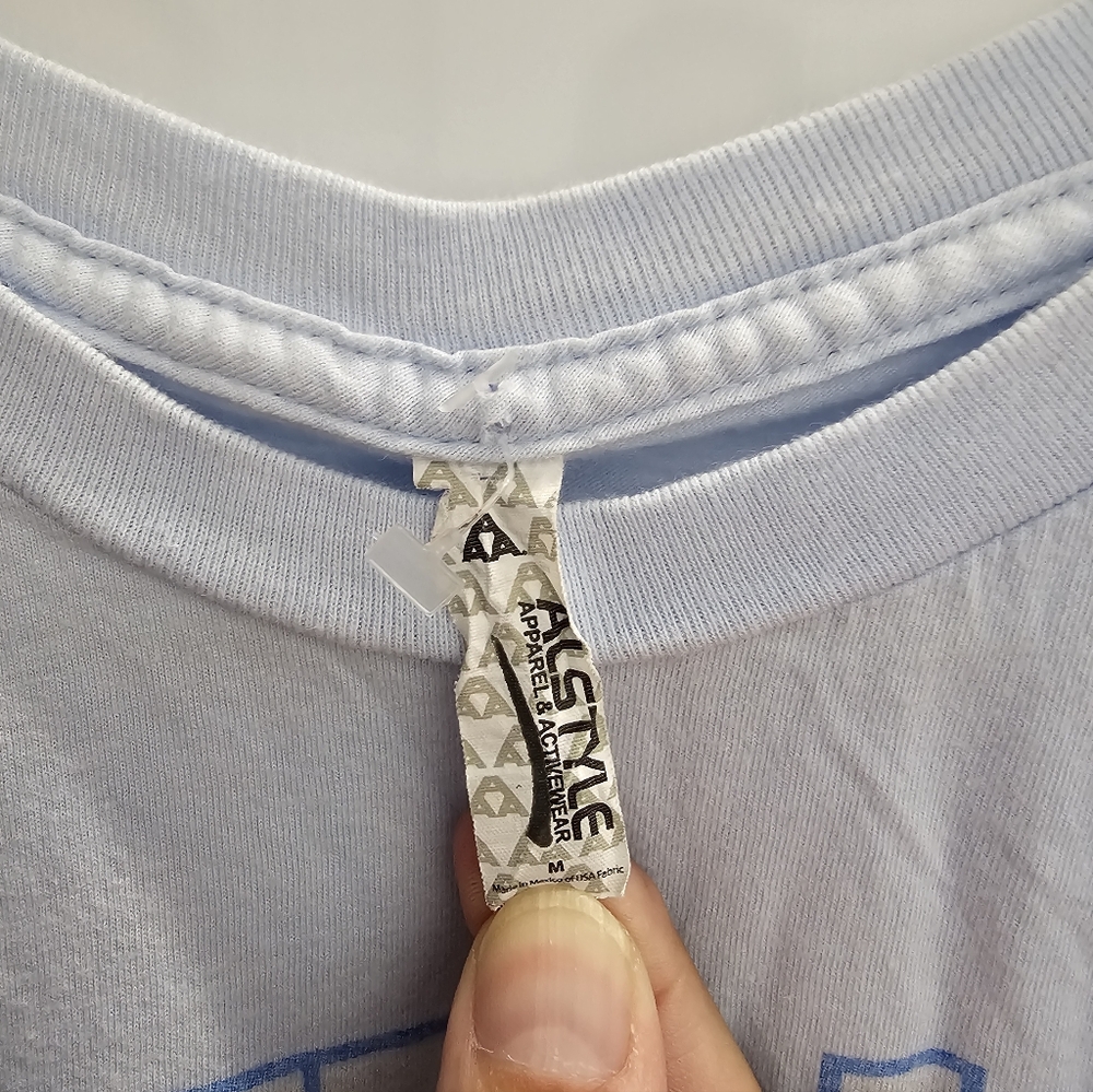 Alstyle Light Blue Tee Nerds Tee - Picture 2 of 3